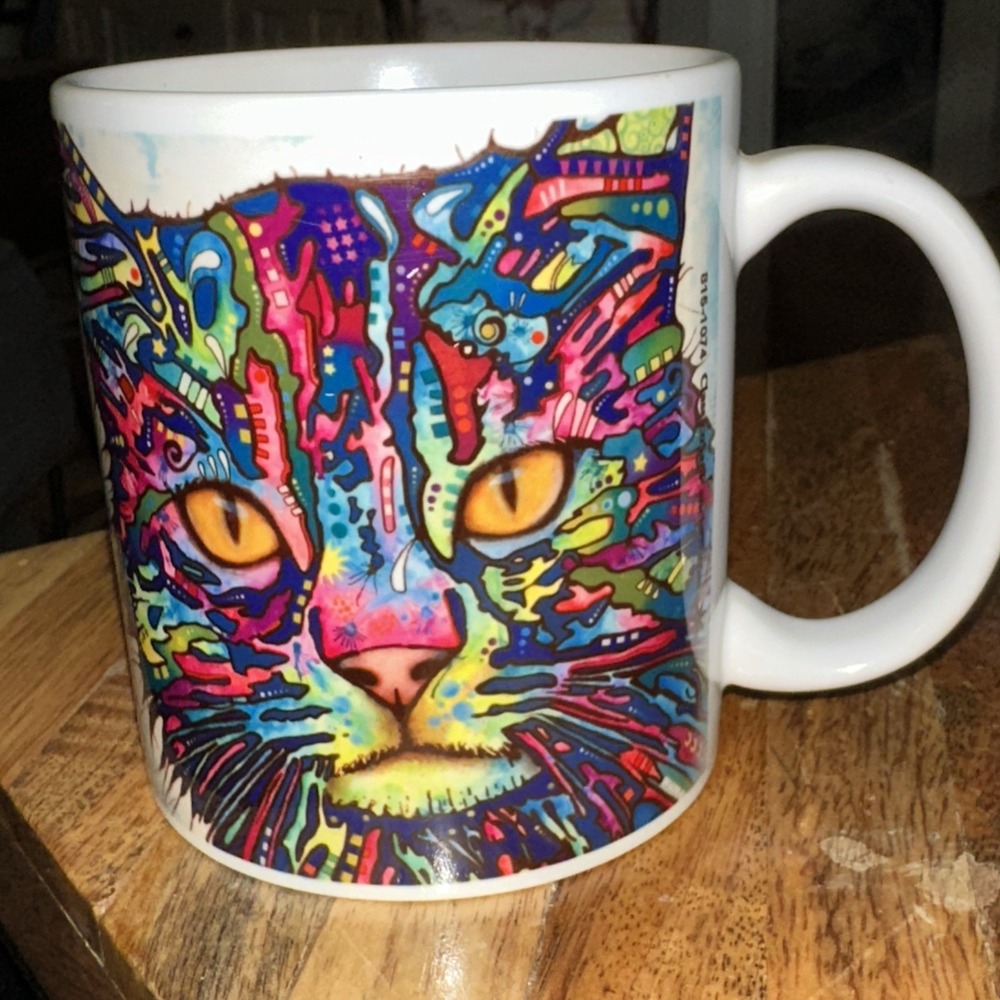 Dean Russo art  Cat Coffee Cup Mug